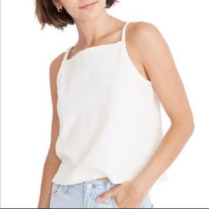Madewell Seersucker Apron Tank